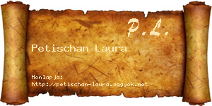 Petischan Laura névjegykártya